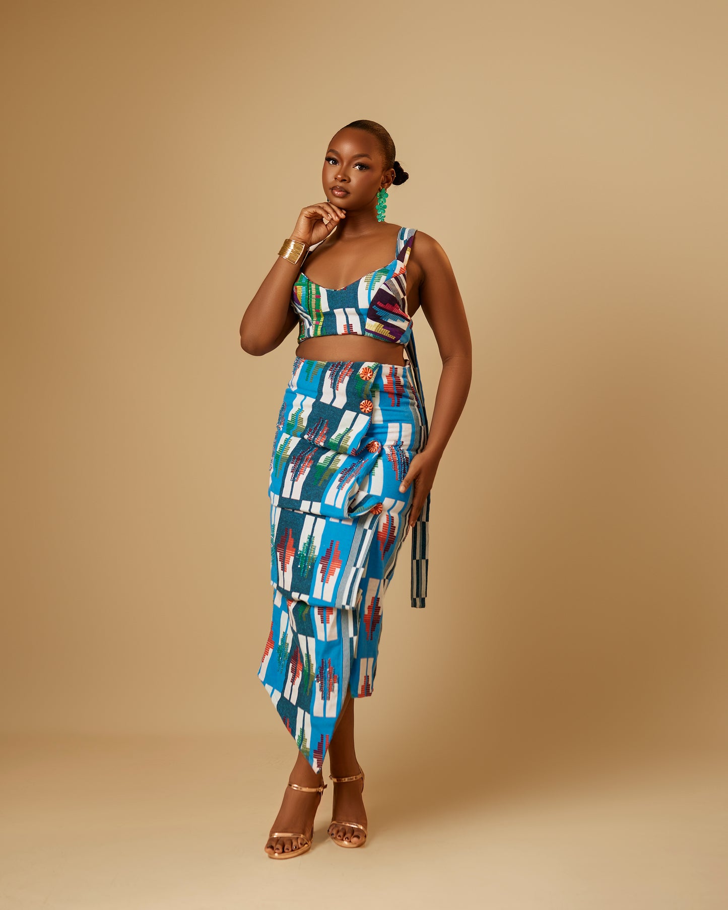 Ibiene Akwete Midi Skirt