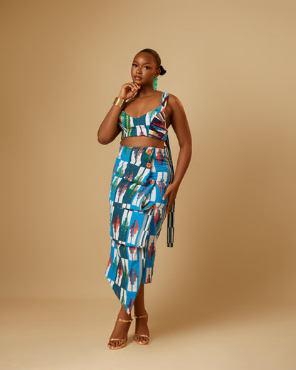Ibiene Akwete Midi Skirt