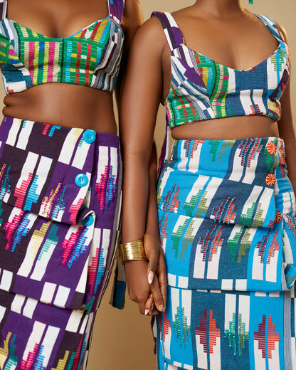 Ibiene Akwete Midi Skirt