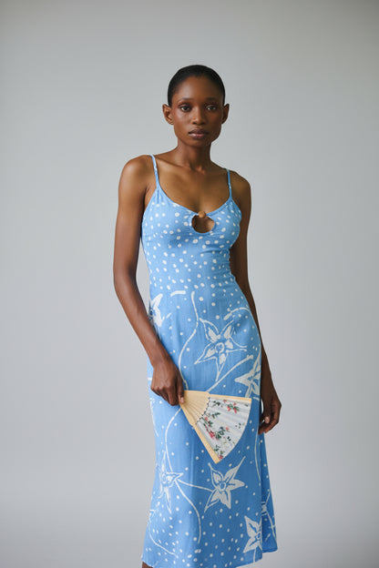 Key Hole Print Dress