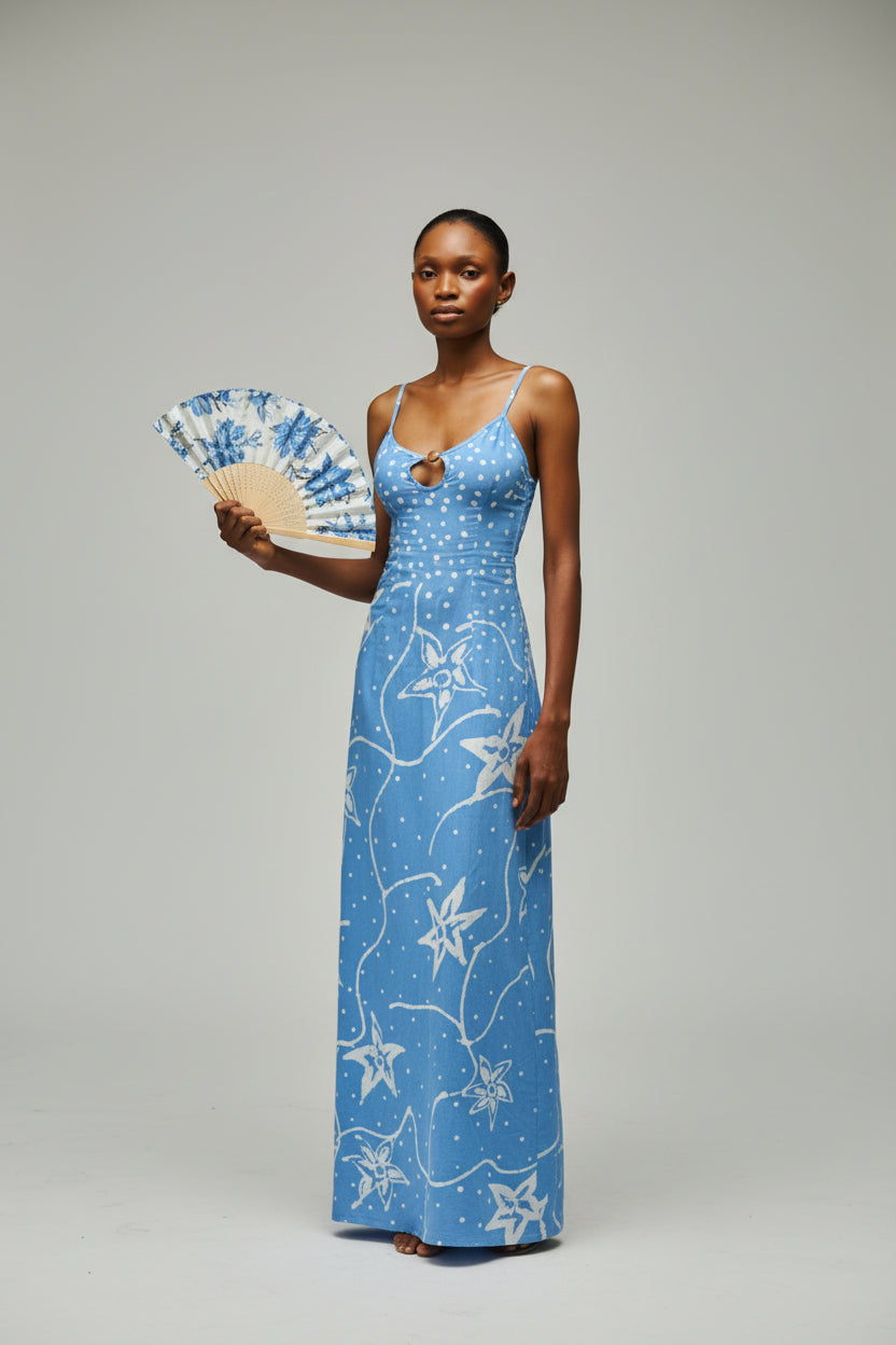 Key Hole Print Dress