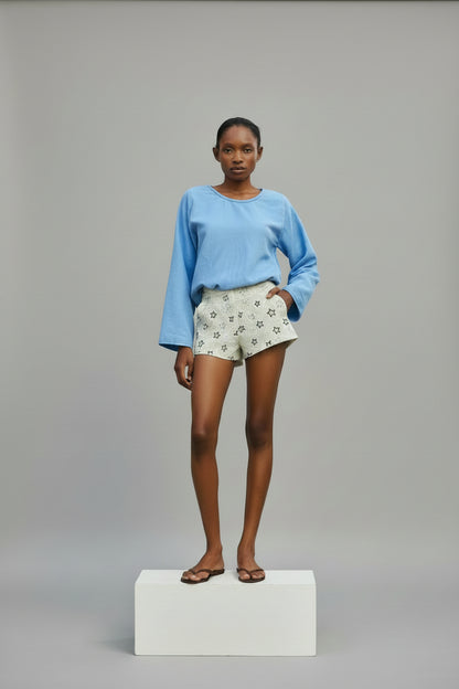 Embroided Mini Shorts