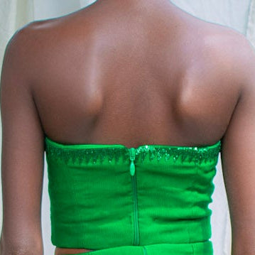 Aso Oke Beaded Top