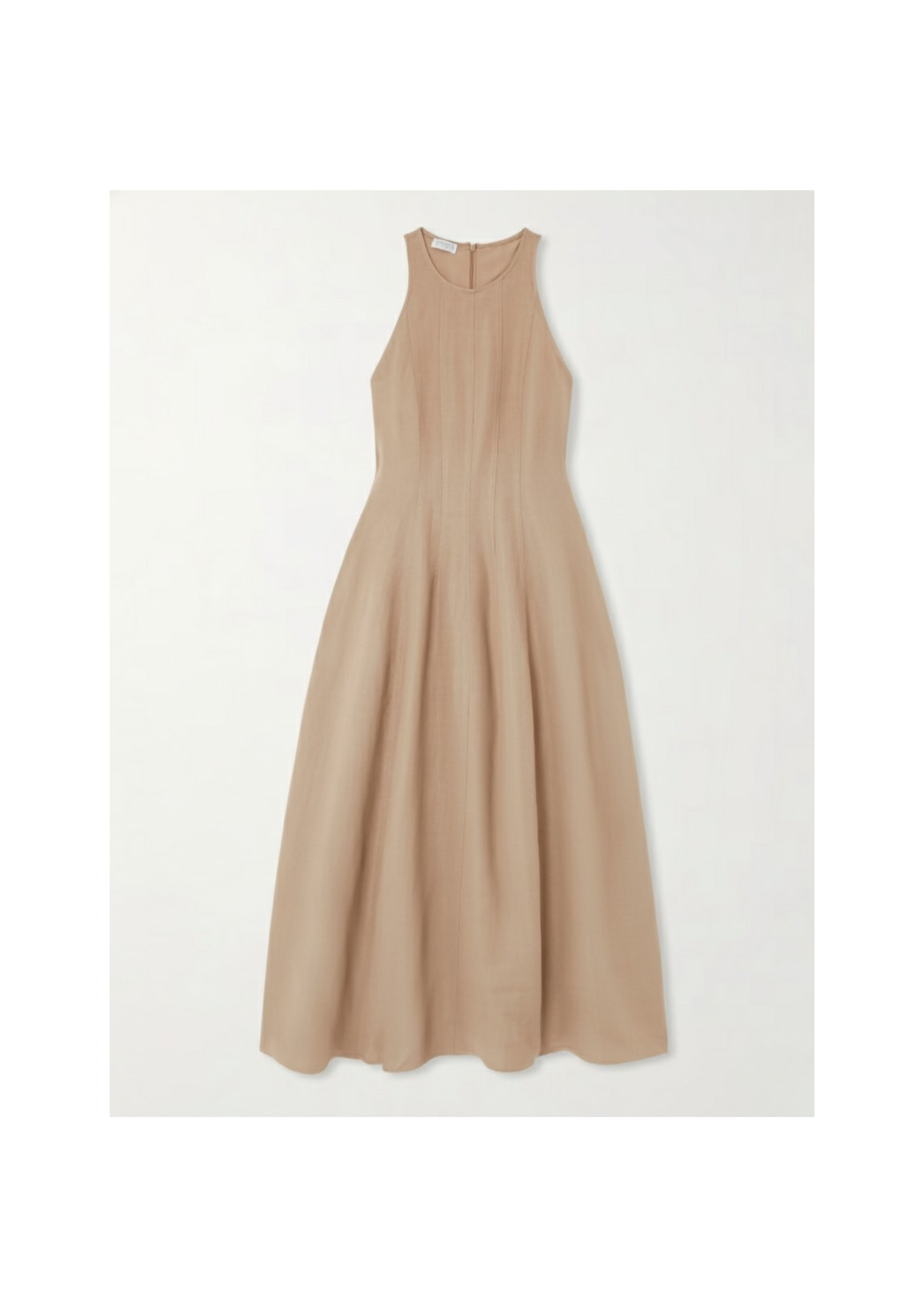 White Linen Twill Dress