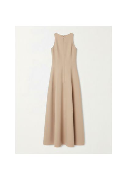 White Linen Twill Dress