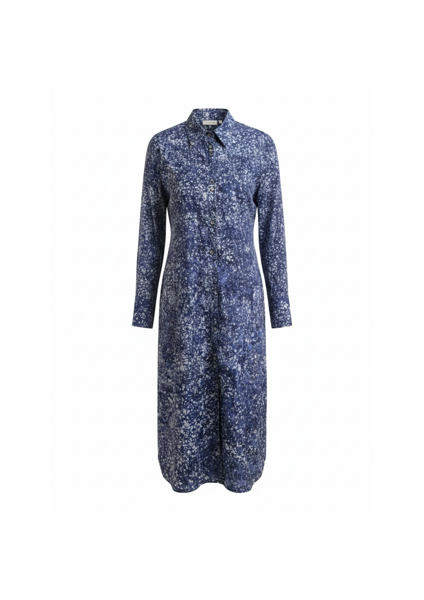 Blue Speckle Shirt Dress