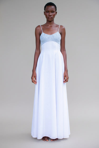Beaded Linen Dress