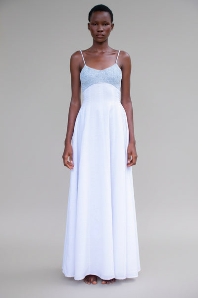 Beaded Linen Dress – Gelalli