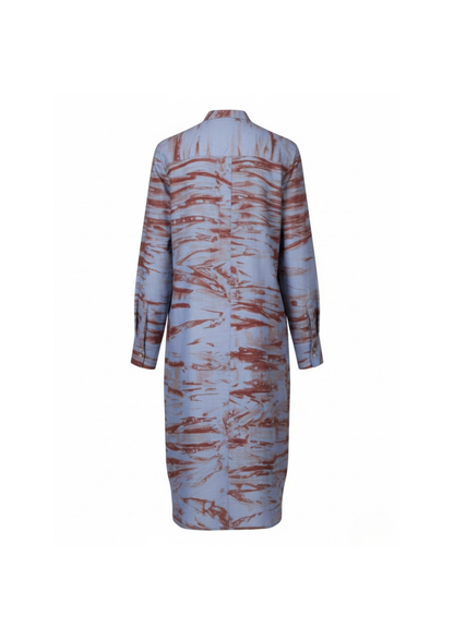 Dusty Blue Shirt Dress