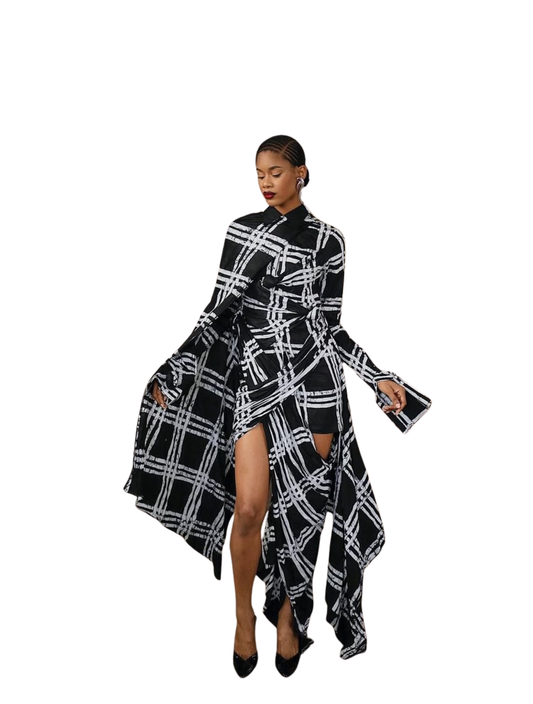 Fruche Urban Grid Dress